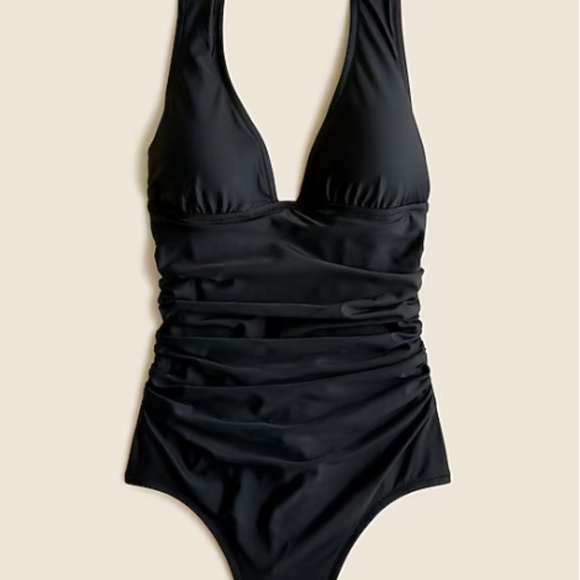 NWT J.Crew Ruched V-neck One-piece – Size 6 - Picture 4 of 12
